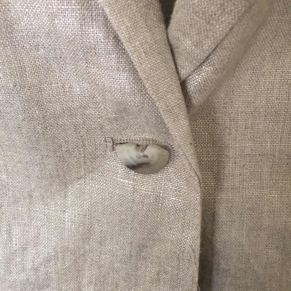 Anthropologie “Cartonnier” metallic linen blazer - Picture 9 of 10
